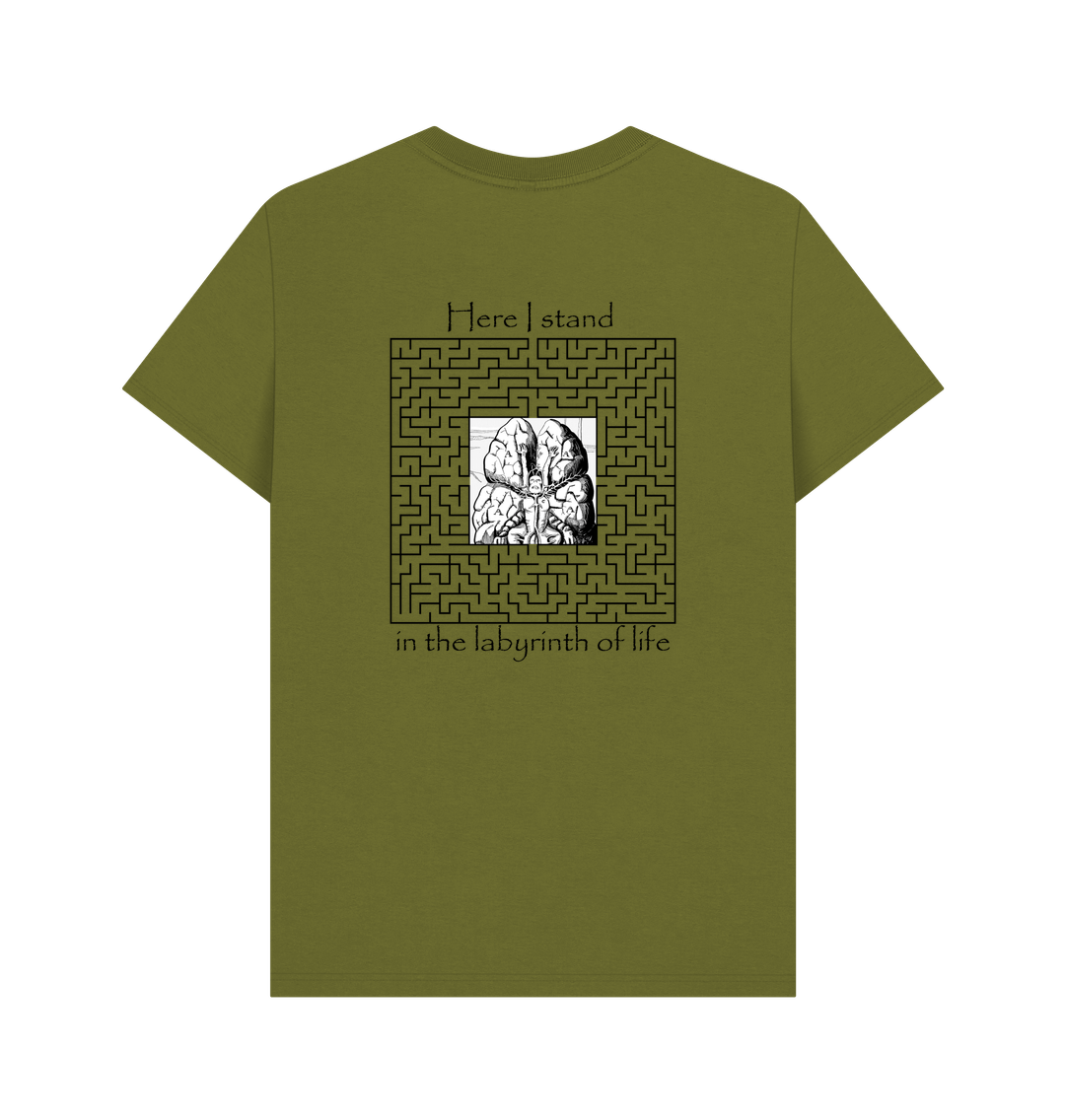 Moss Green Printed T-shirt
