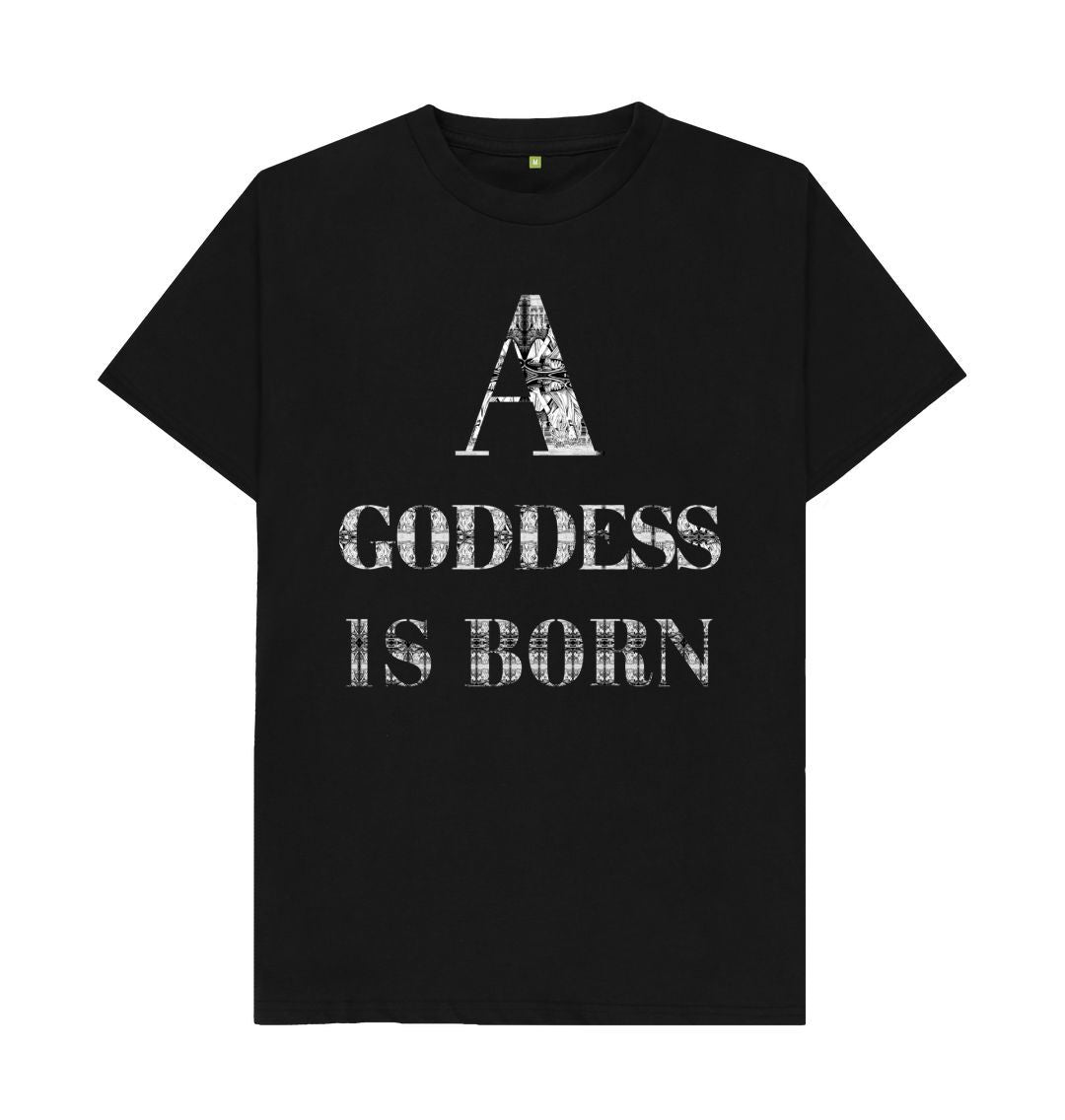 Black A Goddess is Born T-shirt