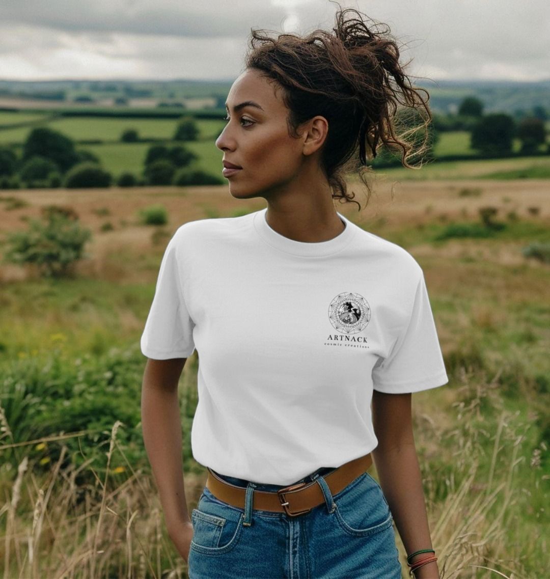 Womens Organic Cotton 'Bloody Ink' Tee