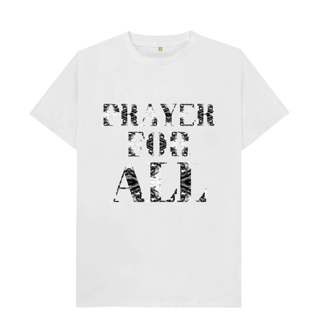 White Prayer For All T-shirt