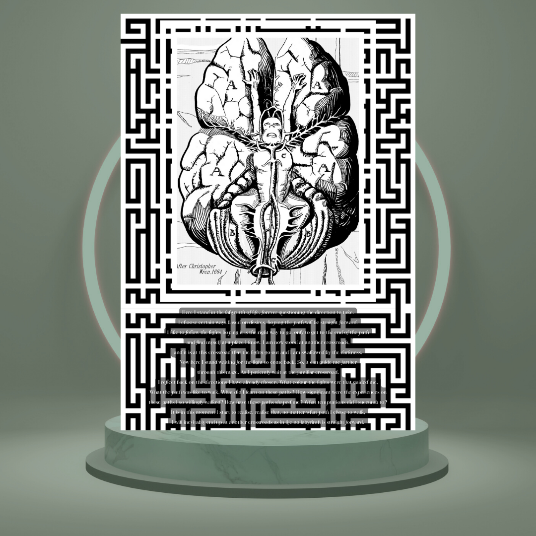 Lost in a Labyrinth Full Poem Print
