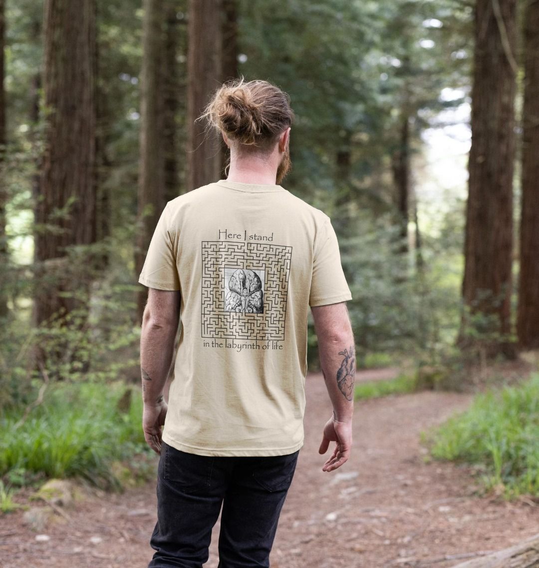 Mens Organic Cotton 'Lost in a Labyrinth' Tee