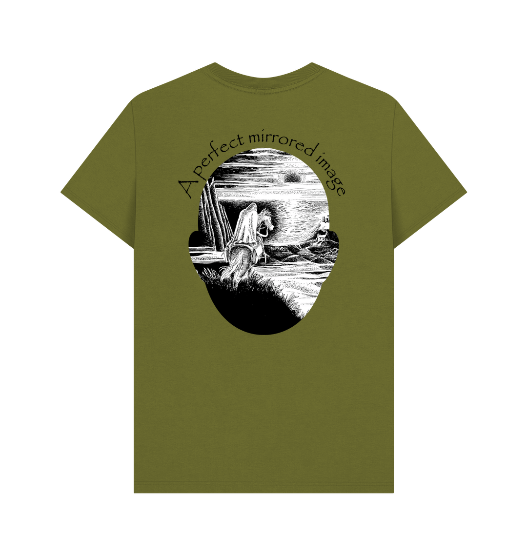 Moss Green Printed T-shirt