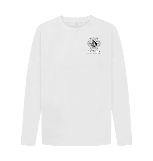 White The Ego Dissolves Long Sleeve Tee