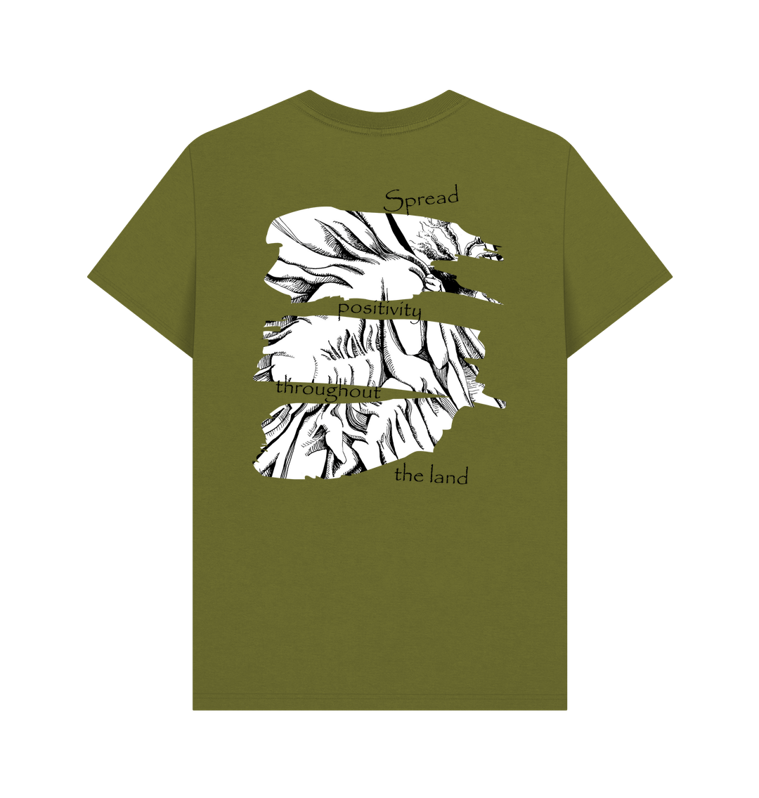 Moss Green Printed T-shirt