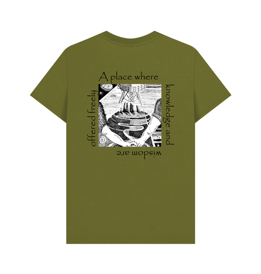 Moss Green Printed T-shirt
