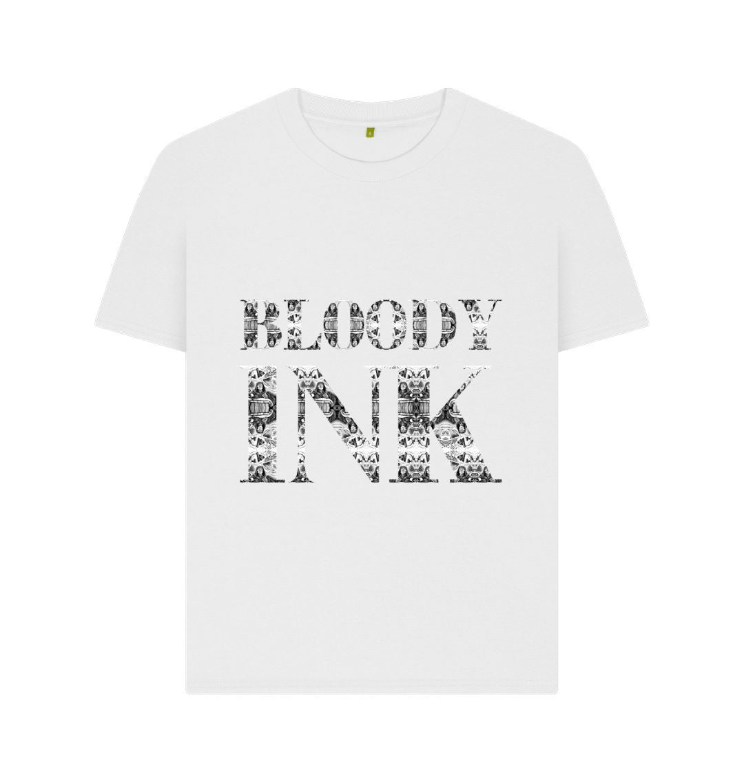 White Bloody Ink Womens T-shirt