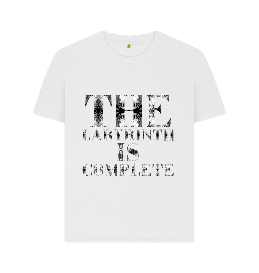 White The Labyrinth is Complete Womens T-shirt