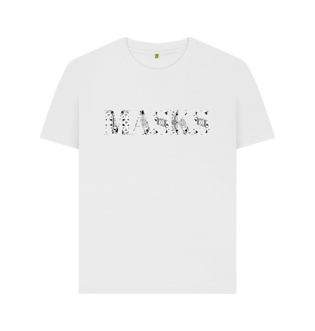 White Masks Womens T-shirt