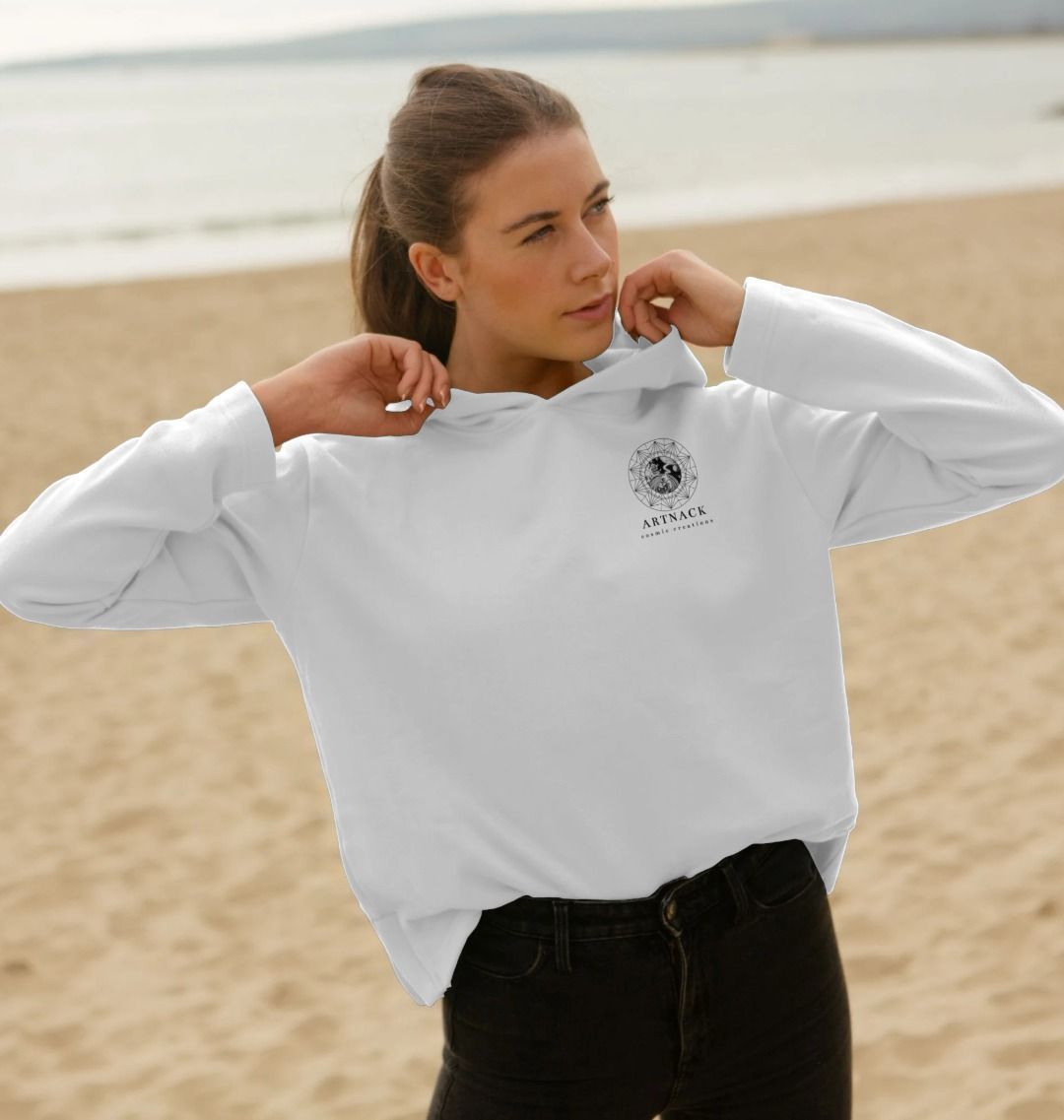 Women's 'Patience is a Virtue' Organic Cotton Relaxed Fit Hoodie