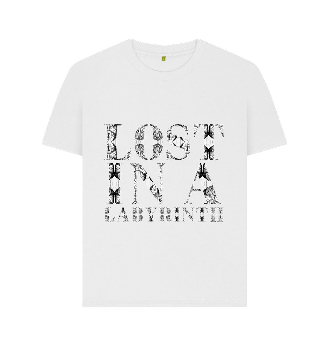 White Lost in a Labyrinth Womens T-shirt