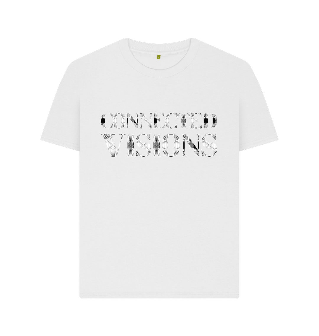 White Connected Visions Womens T-shirt