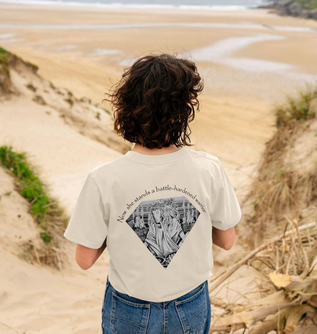Womens Organic Cotton 'A Goddess is Born' Tee