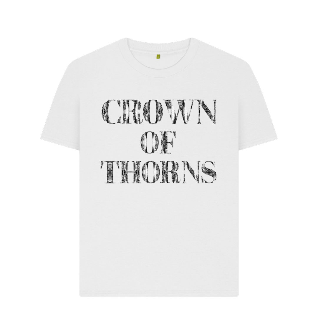 White Crown of Thorns Womens T-shirt